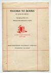 Thanks to Books: A New Year's Greeting for 1930