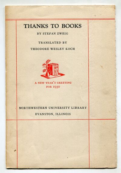 Thanks to Books: A New Year's Greeting for 1930