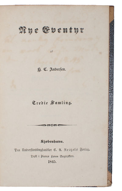 A truly splendid and unique collection of 23 Hans Christian Andersen-items that together tell the true story of Andersen's life and sheds light on all aspects of his life and work. The collection is divided into the following (full descriptions belo... - [MAGNIFICENT HANS CHRISTIAN ANDERSEN-COLLECTION] (photo 16)