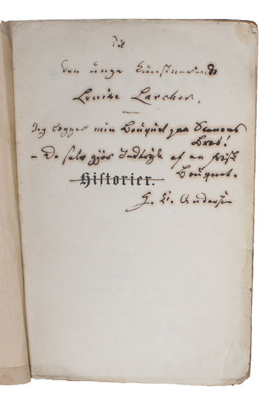 A truly splendid and unique collection of 23 Hans Christian Andersen-items that together tell the true story of Andersen's life and sheds light on all aspects of his life and work. The collection is divided into the following (full descriptions belo... - [MAGNIFICENT HANS CHRISTIAN ANDERSEN-COLLECTION] (photo 17)