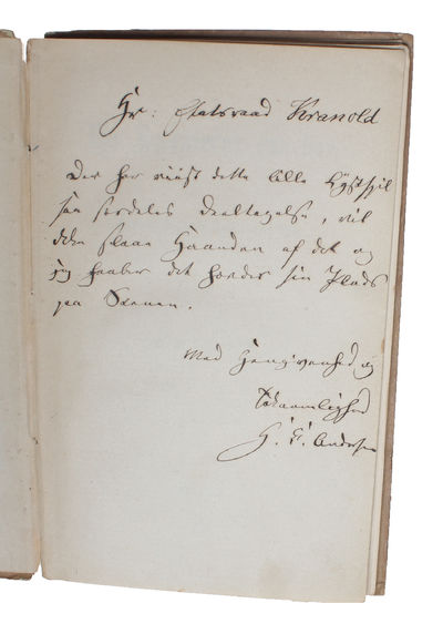 A truly splendid and unique collection of 23 Hans Christian Andersen-items that together tell the true story of Andersen's life and sheds light on all aspects of his life and work. The collection is divided into the following (full descriptions belo... - [MAGNIFICENT HANS CHRISTIAN ANDERSEN-COLLECTION] (photo 19)