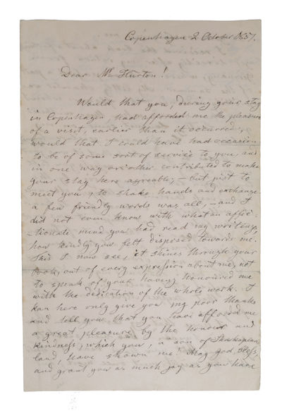 A truly splendid and unique collection of 23 Hans Christian Andersen-items that together tell the true story of Andersen's life and sheds light on all aspects of his life and work. The collection is divided into the following (full descriptions belo... - [MAGNIFICENT HANS CHRISTIAN ANDERSEN-COLLECTION] (photo 20)