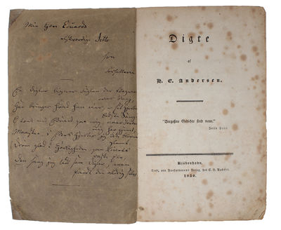 A truly splendid and unique collection of 23 Hans Christian Andersen-items that together tell the true story of Andersen's life and sheds light on all aspects of his life and work. The collection is divided into the following (full descriptions belo... - [MAGNIFICENT HANS CHRISTIAN ANDERSEN-COLLECTION] (photo 25)