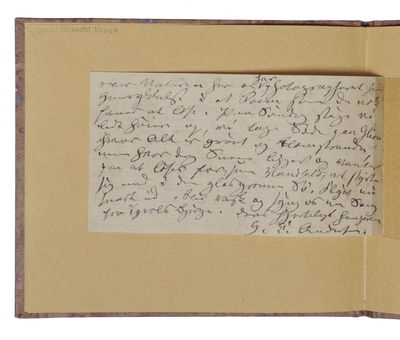 A truly splendid and unique collection of 23 Hans Christian Andersen-items that together tell the true story of Andersen's life and sheds light on all aspects of his life and work. The collection is divided into the following (full descriptions belo... - [MAGNIFICENT HANS CHRISTIAN ANDERSEN-COLLECTION] (photo 32)