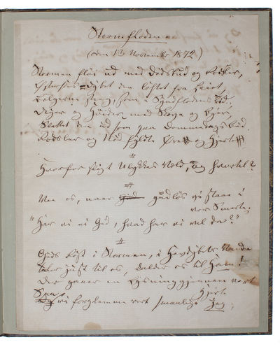 A truly splendid and unique collection of 23 Hans Christian Andersen-items that together tell the true story of Andersen's life and sheds light on all aspects of his life and work. The collection is divided into the following (full descriptions belo... - [MAGNIFICENT HANS CHRISTIAN ANDERSEN-COLLECTION] (photo 34)