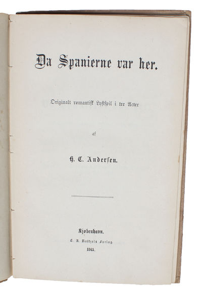 A truly splendid and unique collection of 23 Hans Christian Andersen-items that together tell the true story of Andersen's life and sheds light on all aspects of his life and work. The collection is divided into the following (full descriptions belo... - [MAGNIFICENT HANS CHRISTIAN ANDERSEN-COLLECTION] (photo 48)