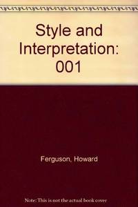 Style and Interpretation: An Anthology of Keyboard Music : England and France: 001
