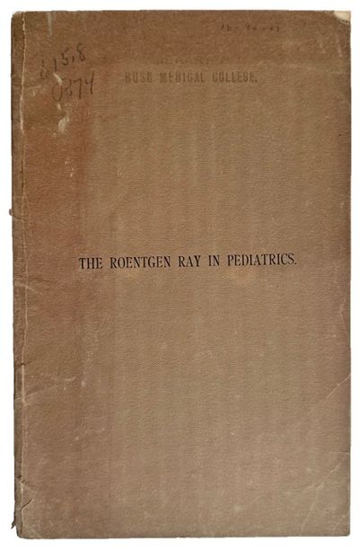 Boston:: The Massachusetts Medical Society, 1907., 1907. 24 cm. 8vo. 11, pp. 10 plates. Original bro...