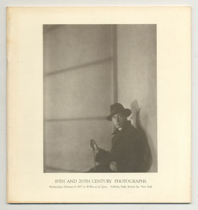 Important 19th and 20th Century Photographs: Exhibition from February 3 to February 8, 1977