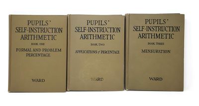 (3 Book Set) Pupils' Self-Instruction Arithmetic, Book One: Formal and Problem Percentage; Book Two: Applications of Percentage; Book Three: Mensuration
