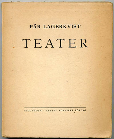 Teater. Den svåra stunden. Tre enaktare / Modern…