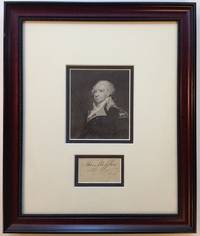 Clipped Signature Framed with a Portrait by Thomas (1744 - 1800) MIFFLIN - Signed - 1785 - from Argosy Book Store (SKU: 254938)