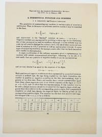 A Symmetrical Notation for Numbers [offprint lacking the blue wrappers]