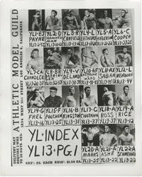 image of Archive of nine contact sheets with photos for male models/bodybuilders at the Athletic Model Guild (AMG), circa 1950s