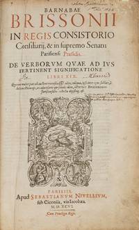 De Verborum Quae ad Jus Pertinent Significatione Libri XIX, 1596