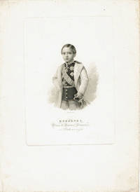 CHARMING PORTRAIT OF THE BOY DUKE OF PARMA ROBERTO I, AGED ABOUT 11, DRAWN AND ENGRAVED BY LODOVICO BIGOLA. by Roberto I, Duke of Parma and Piacenza. (1848-1907). Elder son of Duke of Parma Charles III,he succeeded to the dukedom at the age of six upon his father's assassination in 1854 - [1859].