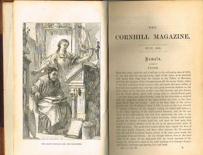 Romola. Cornhill Magazine, Vol. VI: 31 - 36. Vol. VII: 37 - 42. Vol. VIII: 43 - 44. (i.e. 14) (photo 2)