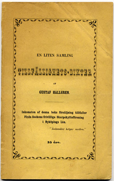 En liten samling tillfällighets-dikter.