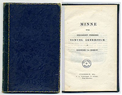 Minne öfver riks-rådet friherre Samuel Åkerhjelm.