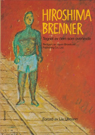 Hiroshima brenner. 6. august 1945. Bilder tegnet…