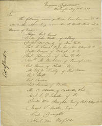 image of ALS Major General & Inspector Alexander Macomb to Lieut. Col. S. Thayer, Superintendent USMA
