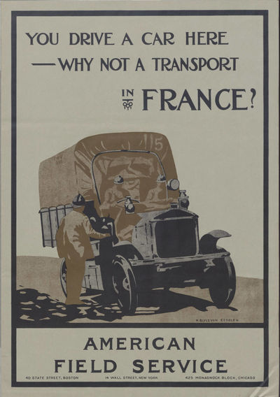 [Recruitment Poster] You Drive a Car Here - Why Not a Transport in France?