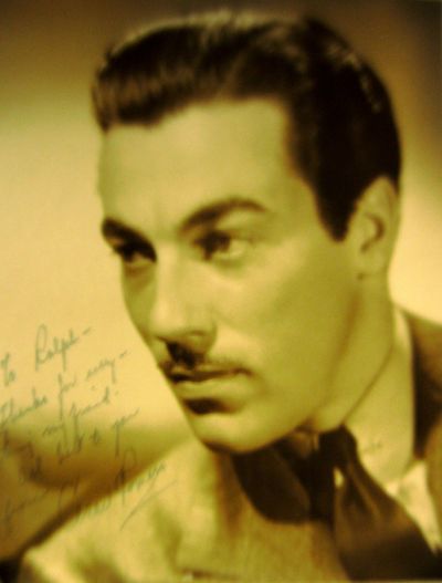 Cesar Romero Signed 14" x 11" Oversize Vintage Photo
