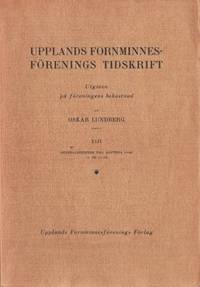 Upplands Fornminnesförenings Tidskrift. XLII…