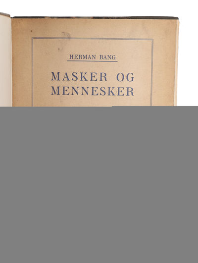 Mennesker og Masker. - [DEDIKATIONSEKSEMPLAR.] (photo 3)