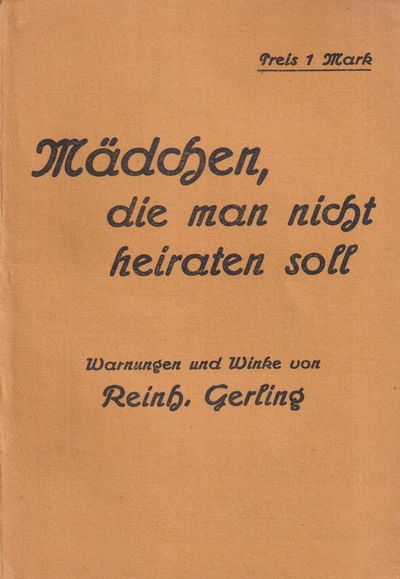 Mädchen, die man nicht heiraten soll. Warnungen…