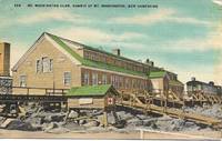 Mt Washington Club,Summit of Mt. Washington, NH on 1940s-50s Color Linen Postcard by American Art Post Card Co - ca 1940s-50s