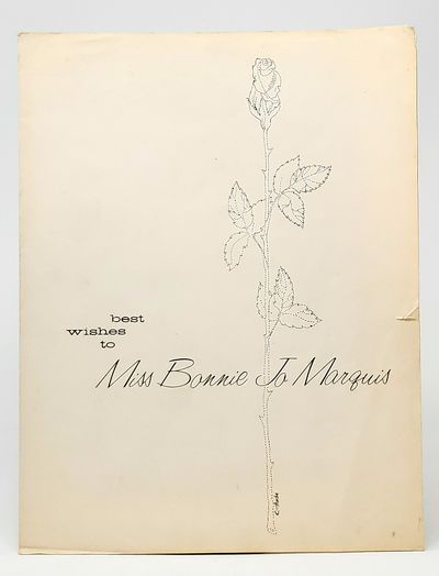 Pamphlet with Headshot of Miss New York State, Bonnie Jo Marquis [1960 Ephemera]