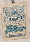 Le Familistere, Comptoir General d'Alimentation et d'Approvisionnement. 450 maisons de vente au detail. Timbres Primes, primes d'une valeur exceptionnelle. Carnet de 500 timbres