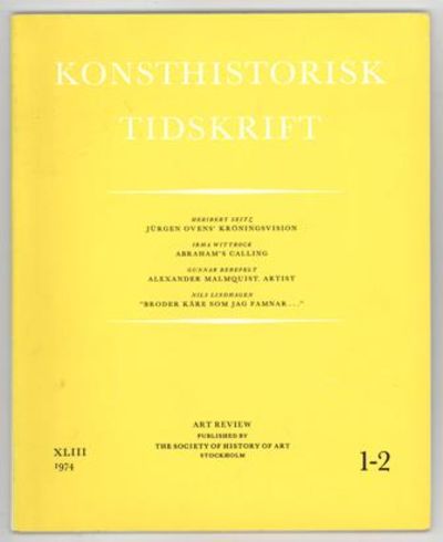 Konsthistorisk tidskrift. Årg. 43 (1974), häfte…