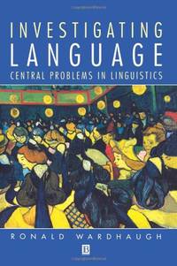 Invest Lang Probs in Linguistics: Central Problems in Linguistics (The Language Library)