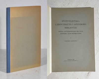 Hvitfeldtska läroverkets i Göteborg bibliotek.…