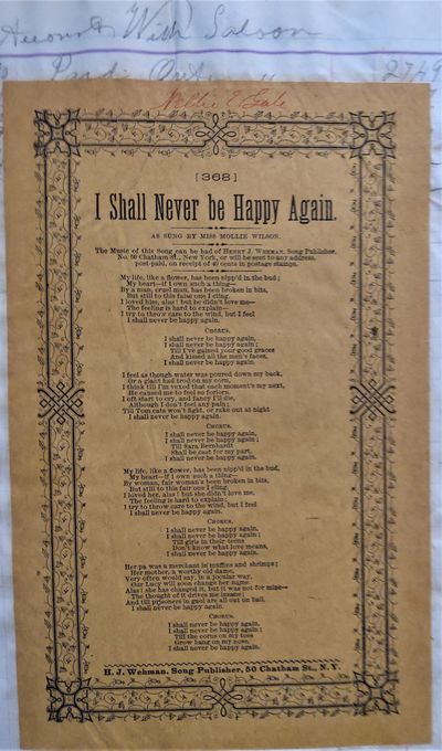 American Song Sheets, Popular Music Lyrics by Gale, Nellie E