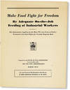 Make Food Fight for Freedom By Adequate On-the-Job Feeding of Industrial Workers