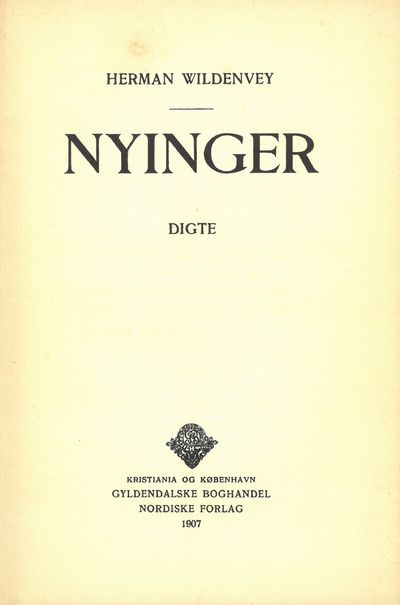 Nyinger. Digte.