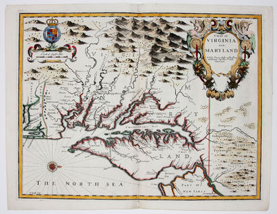 A Map of Virginia and Maryland