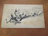(Science Fiction Art) Original Ink Drawing Of Indians And Crashing Meteor/Spacecraft, For Science Fiction Pulp Magazine