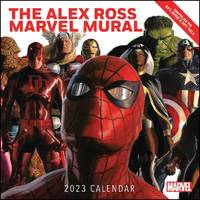 cover of Alex Ross Marvel Mural 2023 Oversized Wall Calendar