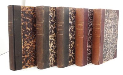 St. Louis, MO: Jas. H. Chambers and Co., 1884-1889. Hardcover. Very Good. Six volumes, bound in five...