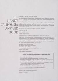 The Handy California Answer Book (The Handy Answer Book Series)