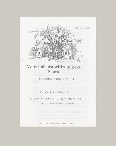 Brev från C. L. Dannström till Anders Ådén.