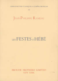 Les Festes d'Hébé. [Piano-vocal score]