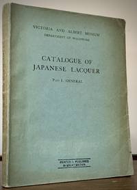 Catalogue Of Japanese Lacquer; Part I. General