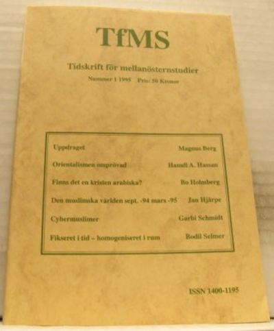 TfMS. Tidskrift för mellarnösternstudier. Nummer1…