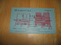 cover of 1901 H.J. Harwood Illustrated Advertising Postcard Private Mailing Card