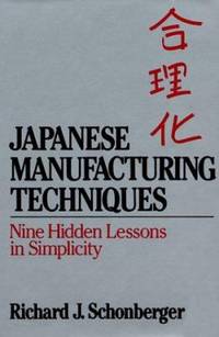 Japanese Manufacturing Techniques : Nine Hidden Lessons in Simplicity